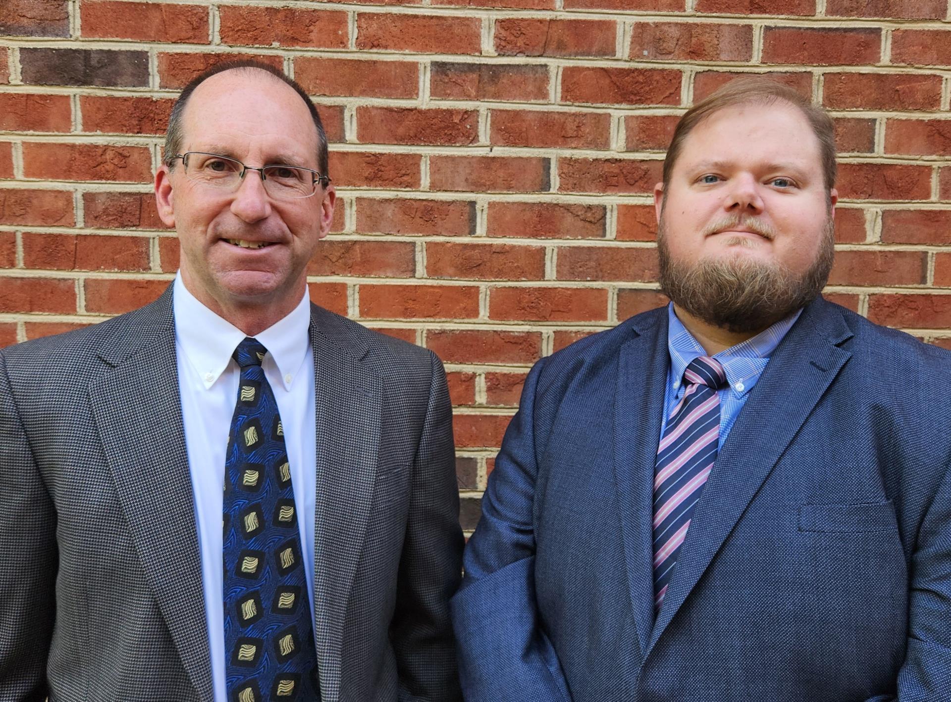 Town Manager Eric Peterson and Assistant Town Manager Matt Efird