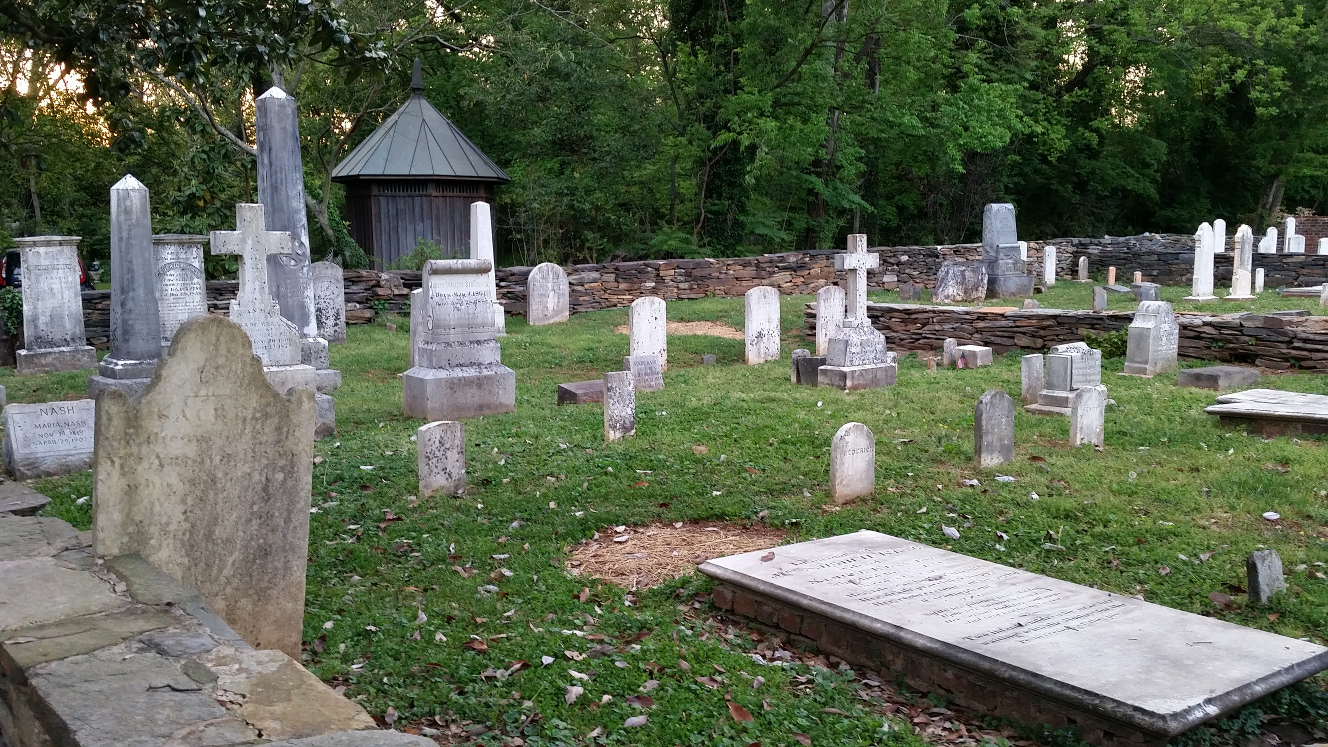 Markers and monuments at Old Town Cemetery